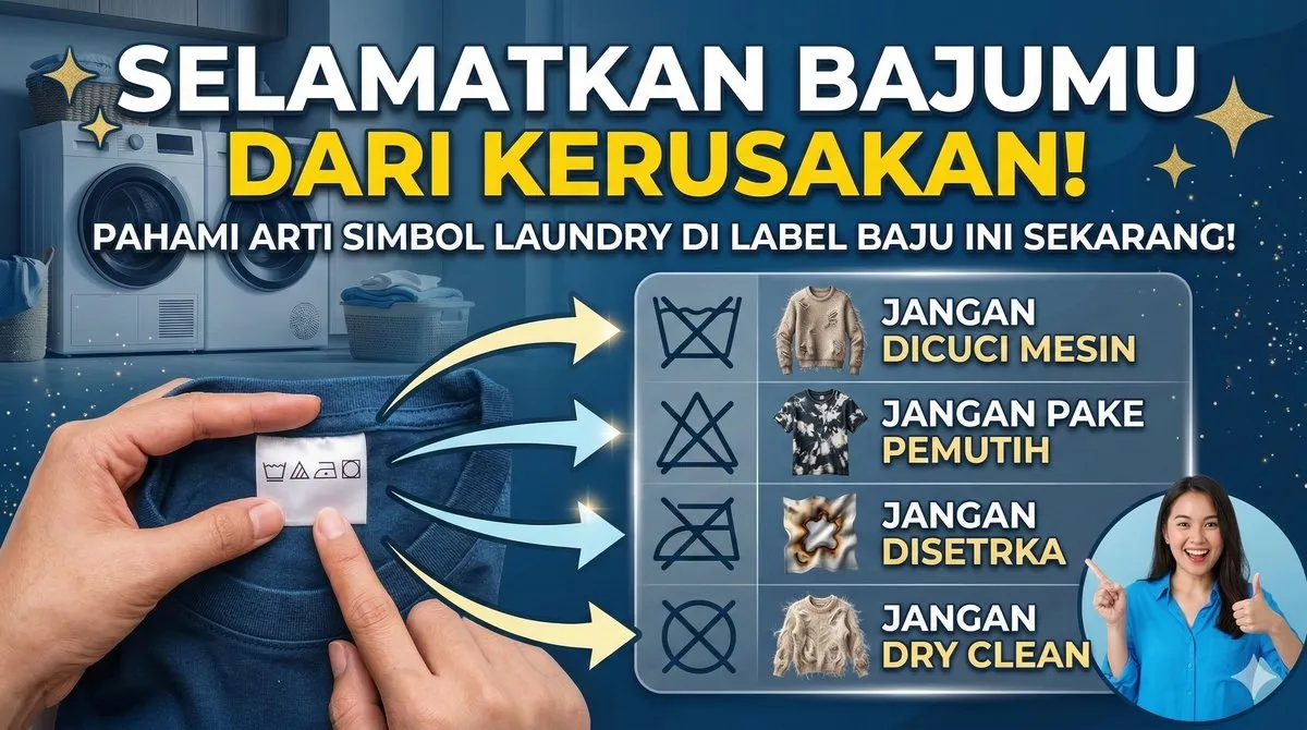 Selamatkan Bajumu dari Kerusakan! Pahami Arti Simbol Laundry di Label Baju Ini Sekarang! ✨