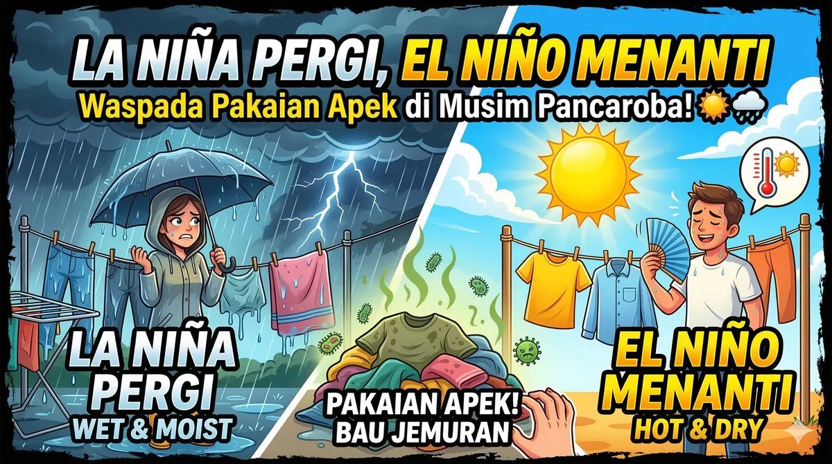 La Nina Pergi, El Nino Menanti: Waspada Pakaian Apek di Musim Pancaroba! βοΈπ§οΈ